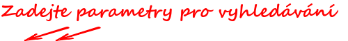 Zvolte si parametry pro výběr