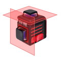Křížový laser ADA Cube 2-360, rozmítání paprsků