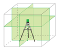 Křížový laser ADA 6D Servoliner Green paprsky