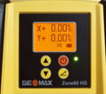 Skvěle čitelný displej sklonového laseru Geomax Zone 60HG
