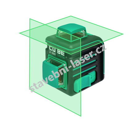 Křížový laser ADA 2-360 Green rozmítané paprsky
