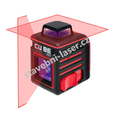 Křížový laser ADA Cube 360, rozmítání paprsků