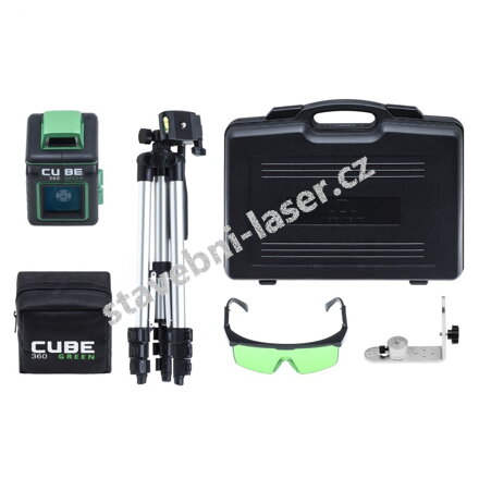 Křížový laser ADA 360 Green, součásti dodávky