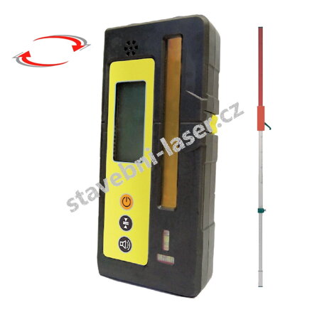 přijímač ZRB90 a laserová lať