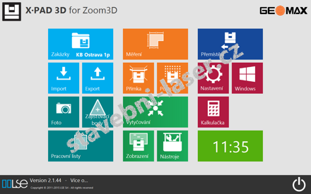 X-PAD pro Zoom3D je lokalizována do češtiny