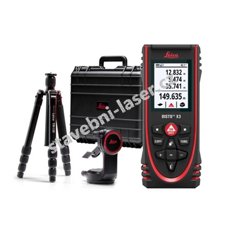 Odolný laserový dálkoměr Leica Disto X3 měřící sestava