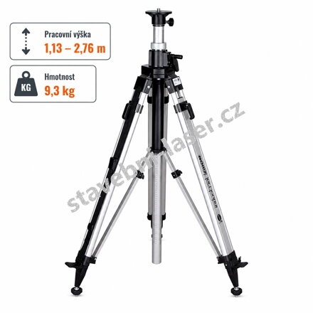 Klikový stativ NEDO Industrial Line pro laserové skenery – 2,76 m