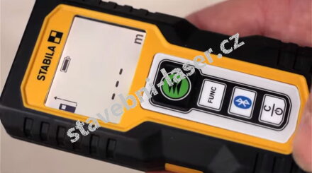 Skladný a výkonný laserový metr Stabila LD 250 BT